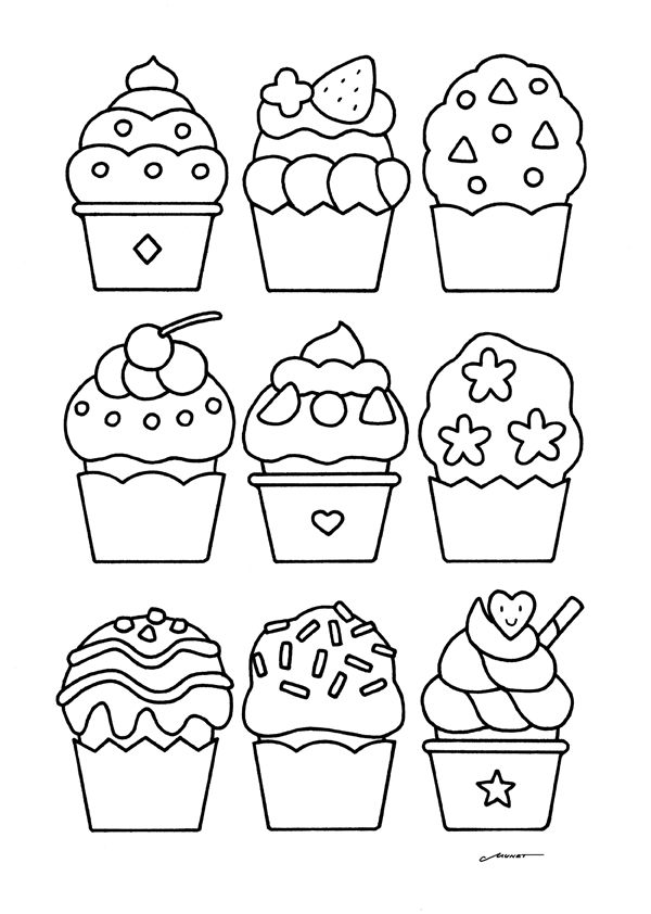 スイーツの塗り絵がすべて無料！世界を目指すぬりえワールド