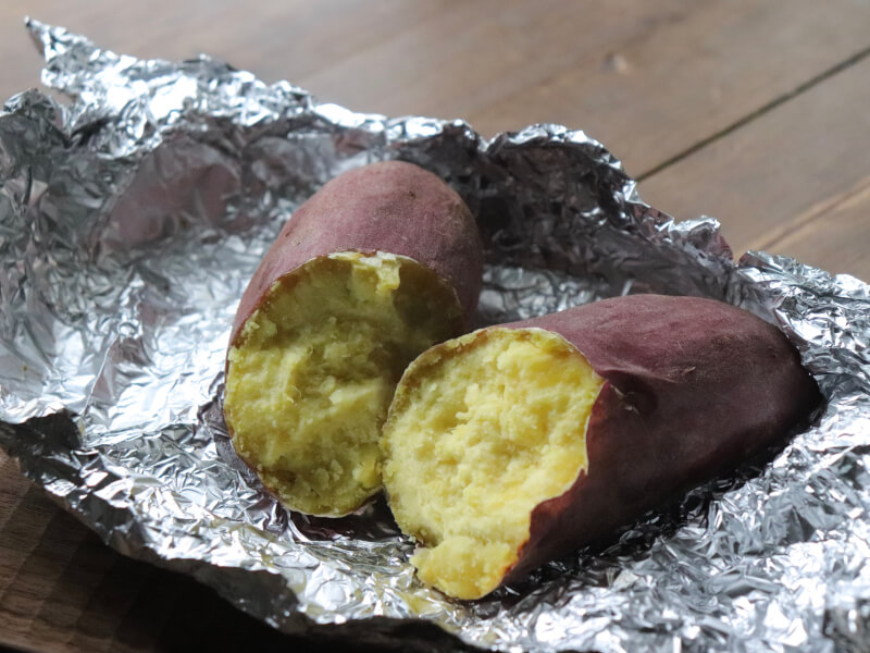 レンジを使った焼き芋