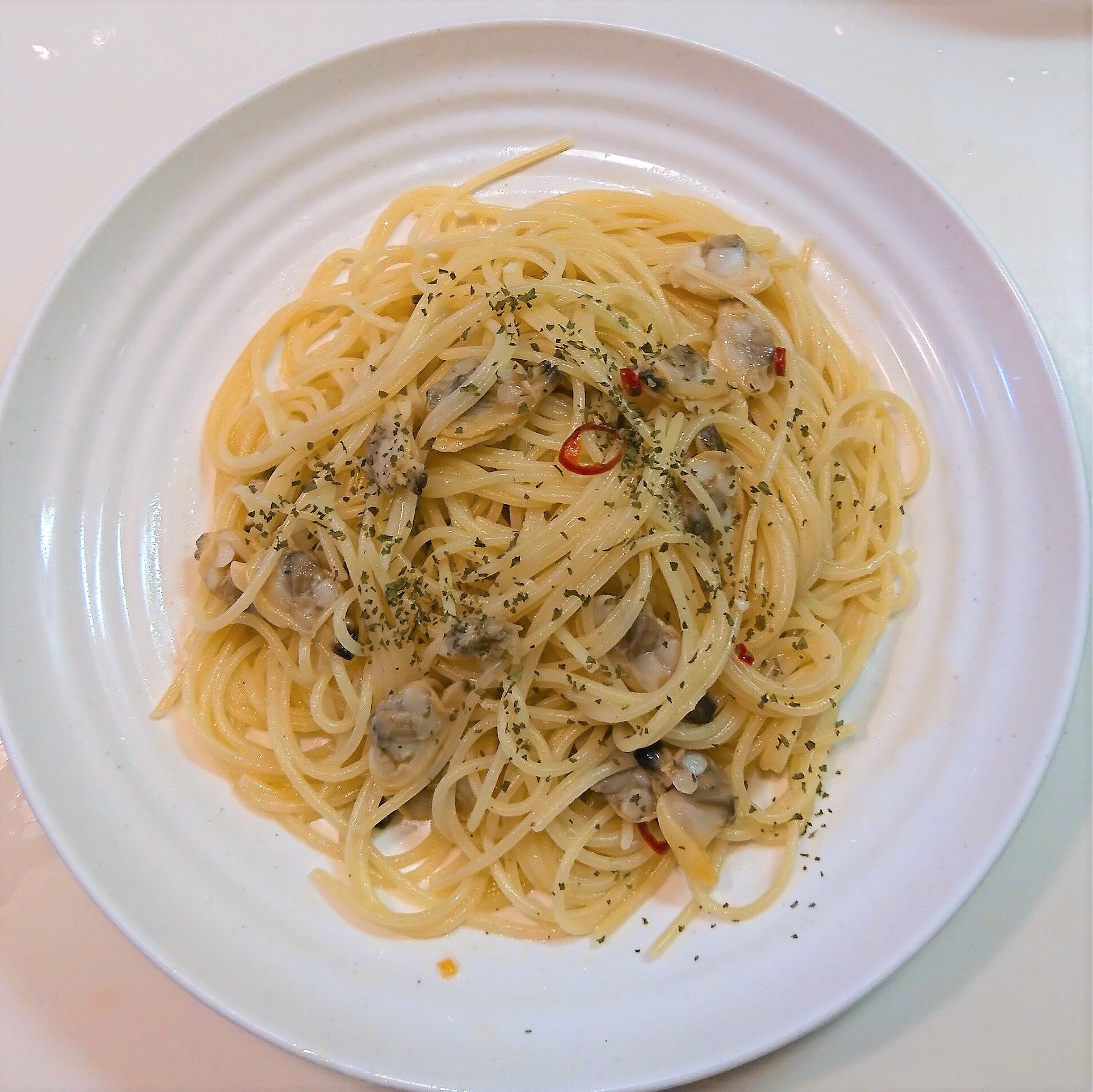 別茹でなし！フライパン1つでもちもち絶品＊ボンゴレビアンコ