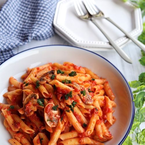 ケチャップのペンネアラビアータ
