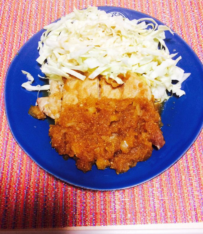 トンテキ、たまねぎソース。miyukiのスマイルキッチン