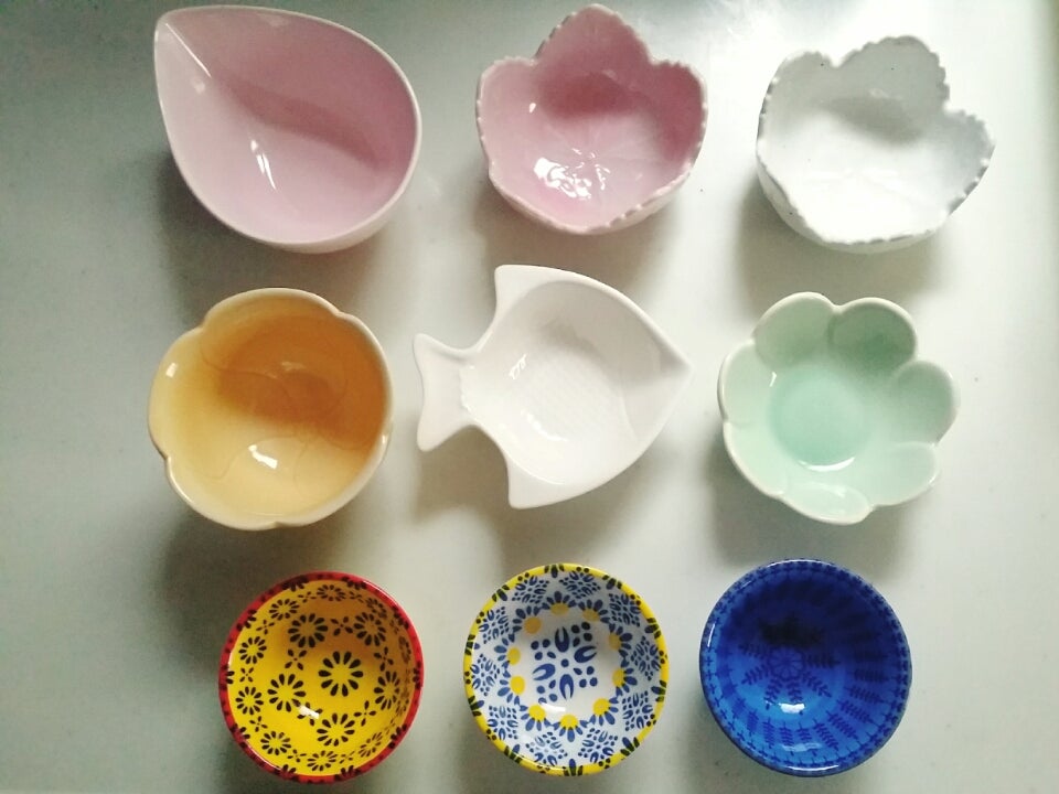 セリアseriaもこもこベア小皿豆皿くまさん離乳食ミニプレート②