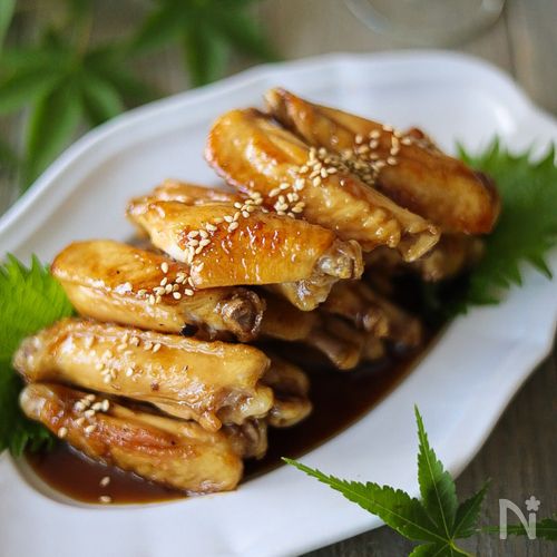 簡単子ども向けおかずレシピ！手羽中の甘辛炒め