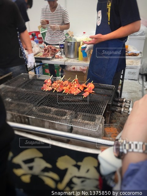 サテー マレーシア風のやきとり・串焼き の屋台