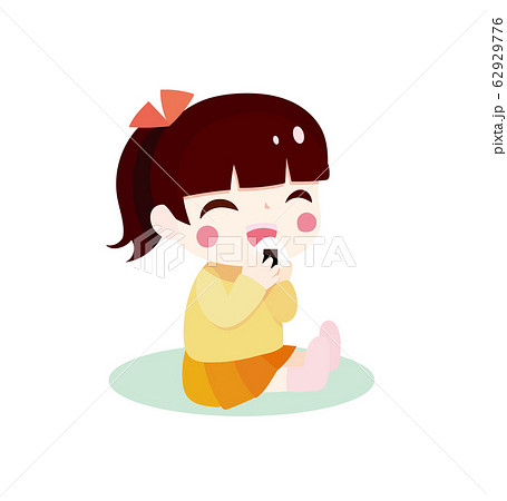 永遠におにぎりを食べる女子高生の動くイラスト素材「あーたむ」 – VEGLキャラクターイラスト素材
