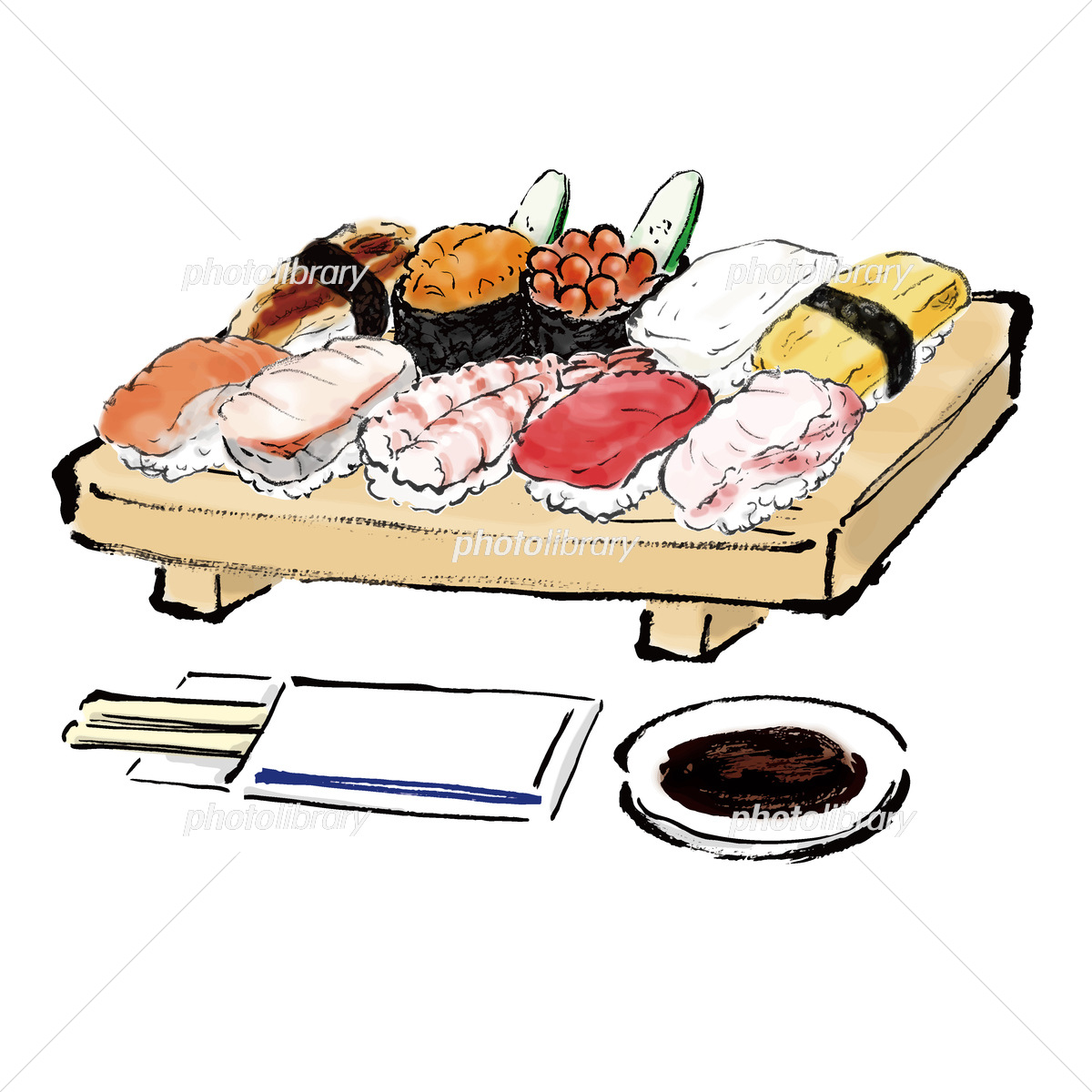 手巻き寿司のイラストかわいいフリー素材集 いらすとや