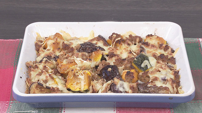 なすの肉みそチーズ焼き