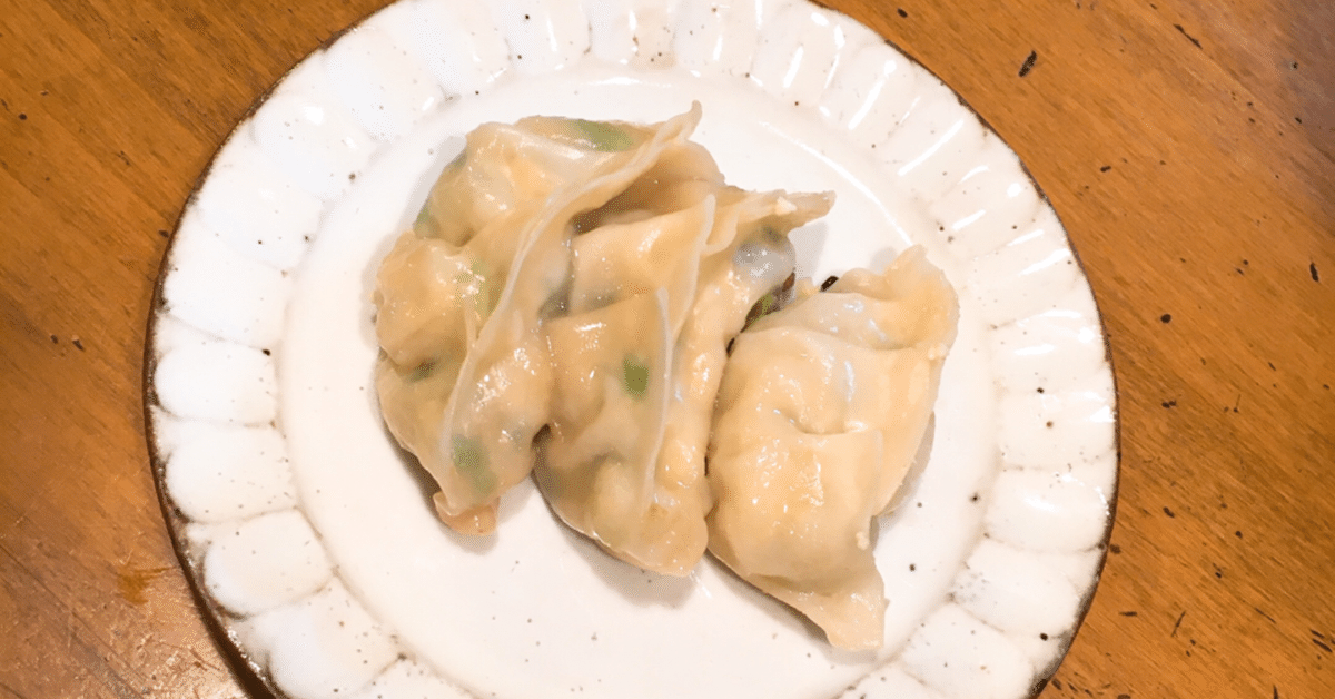 餃子の皮で☆「肉なしワンタンスープ」