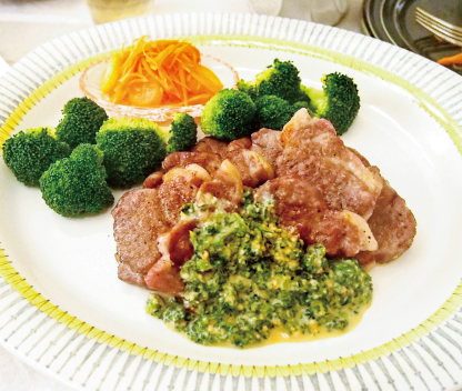 ☆パセリソースのポークソテー☆: home ＆ meal ～ホーム&ミール～