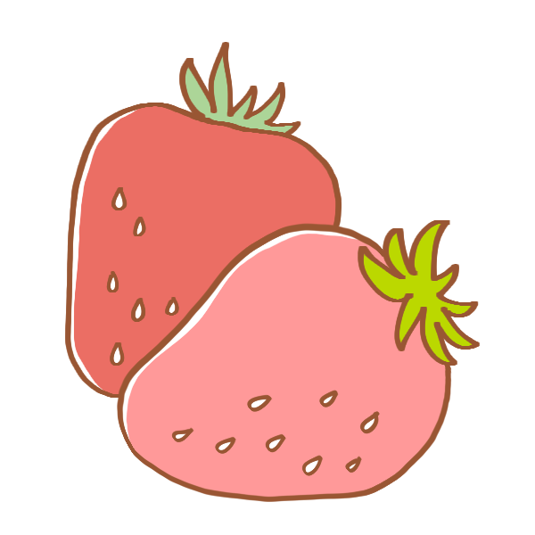 いちごの無料イラスト素材 無料イラスト素材・登録不要うさくーのイラストぱーく