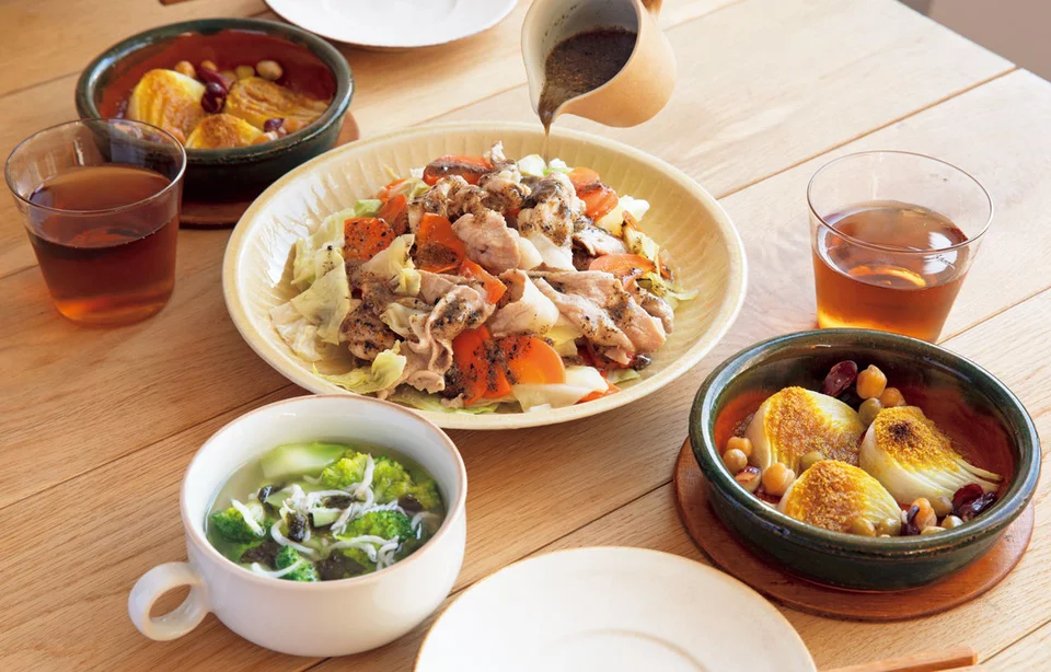 白身魚と彩り野菜のフライパン蒸し – はちみつレシピ