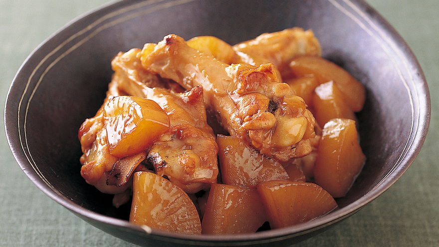 「とり手羽元と大根のポン酢煮」の献立