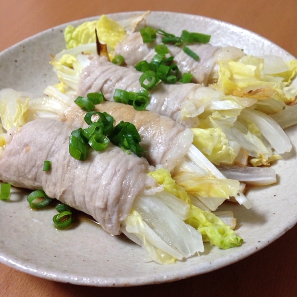 ポン酢で簡単 豚肉と白菜の蒸し煮