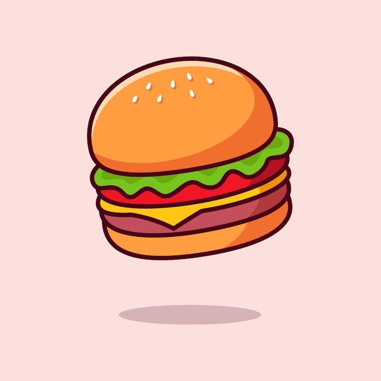 フリーイラスト8種類のハンバーガーのセットでアハ体験GAHAG著作権フリー写真・イラスト素材集 - GAHAG著作権フリー写真・ イラスト素材集