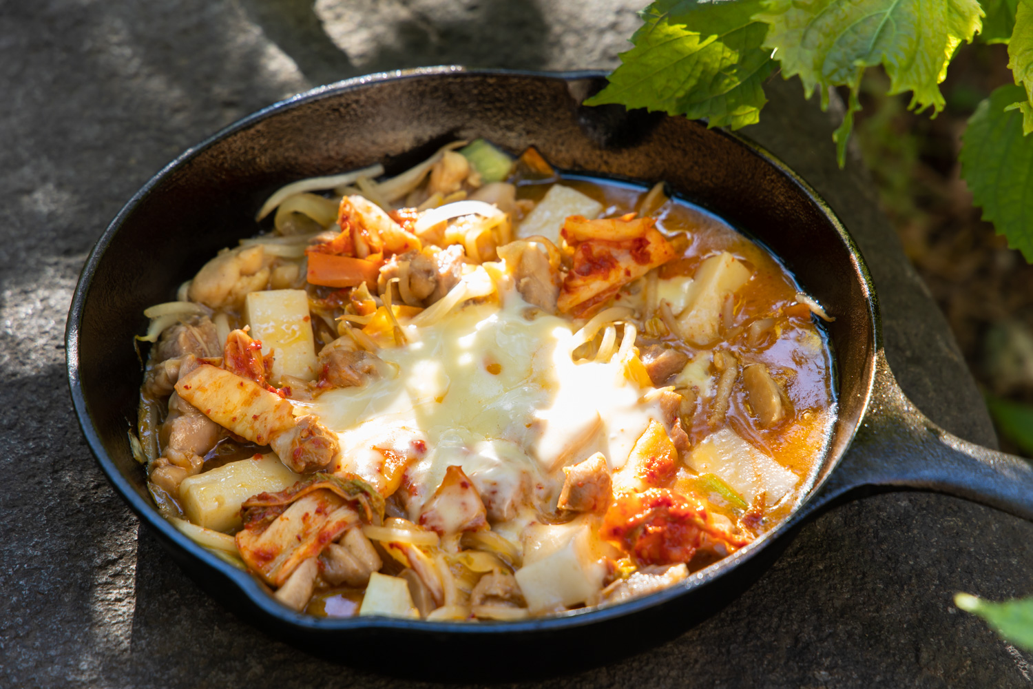 かんたん山ごはん39 焼きとり缶で作る「とろ～りチーズタッカルビ」ランドネ