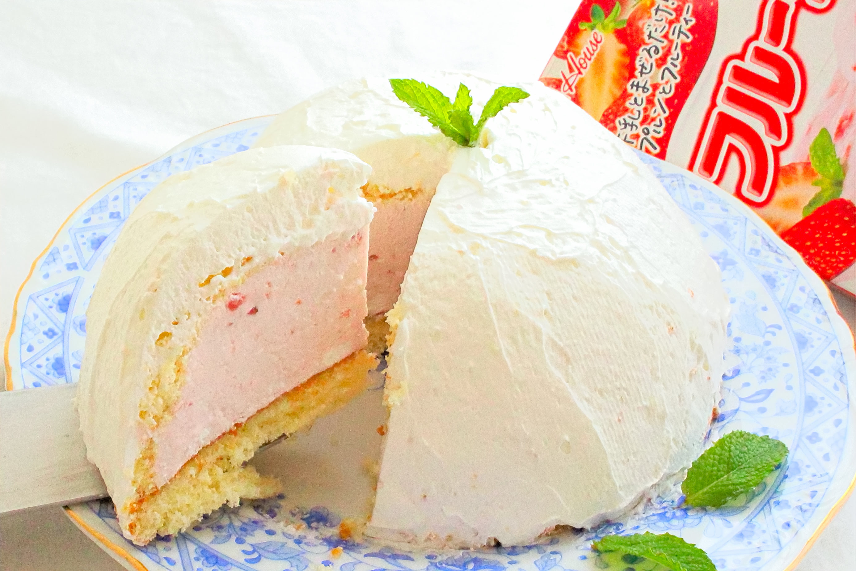 簡単アレンジ!! フルーチェレアチーズケーキの作り方混ぜて冷やすだけ