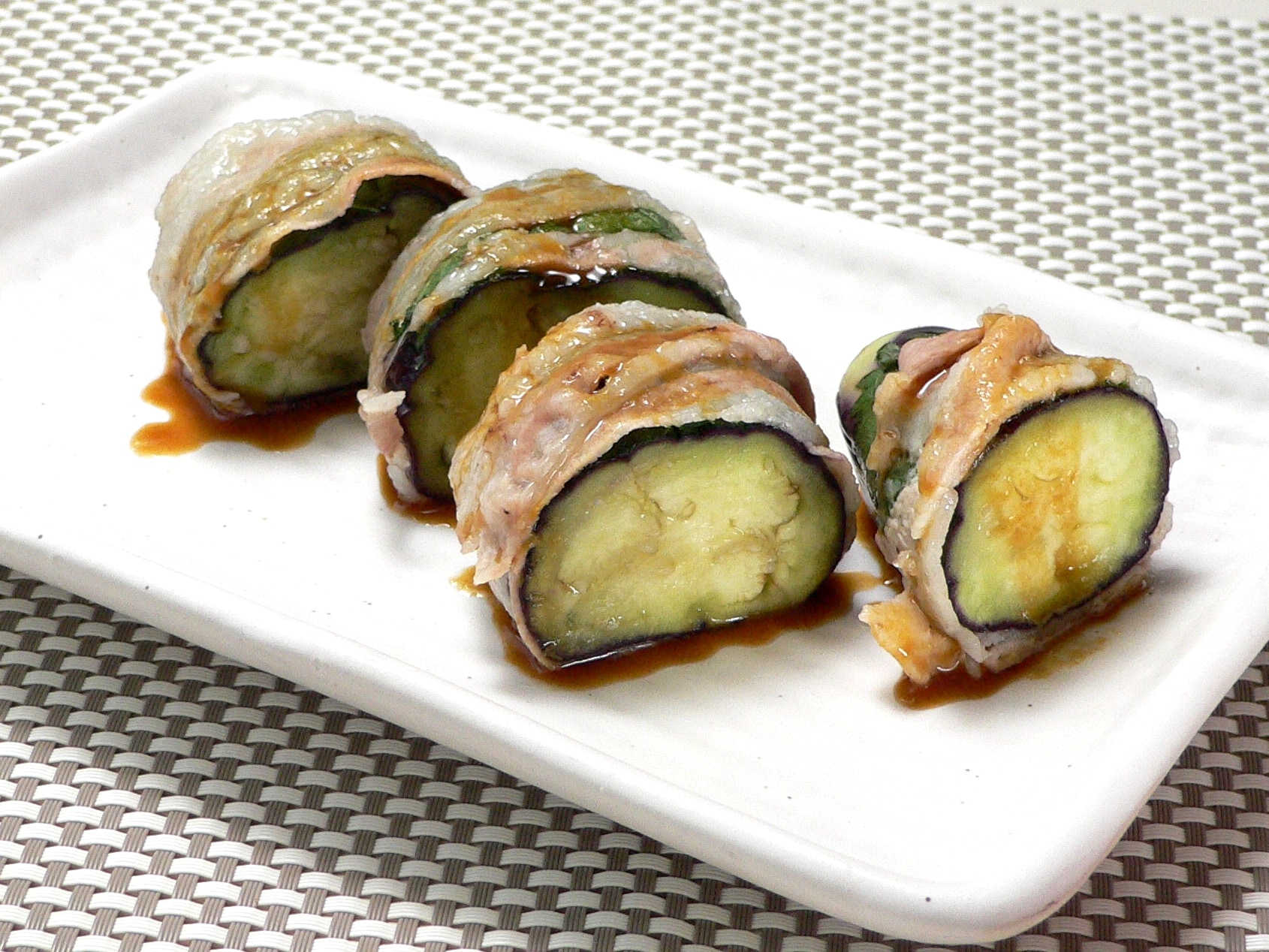 なすの豚肉巻きフライ