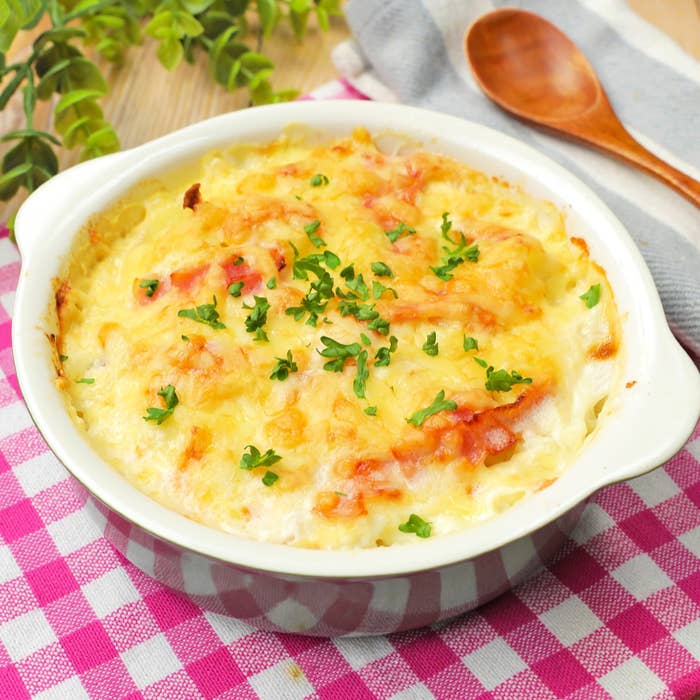 やさしい味わい♪ 米粉ホワイトソースのグラタン