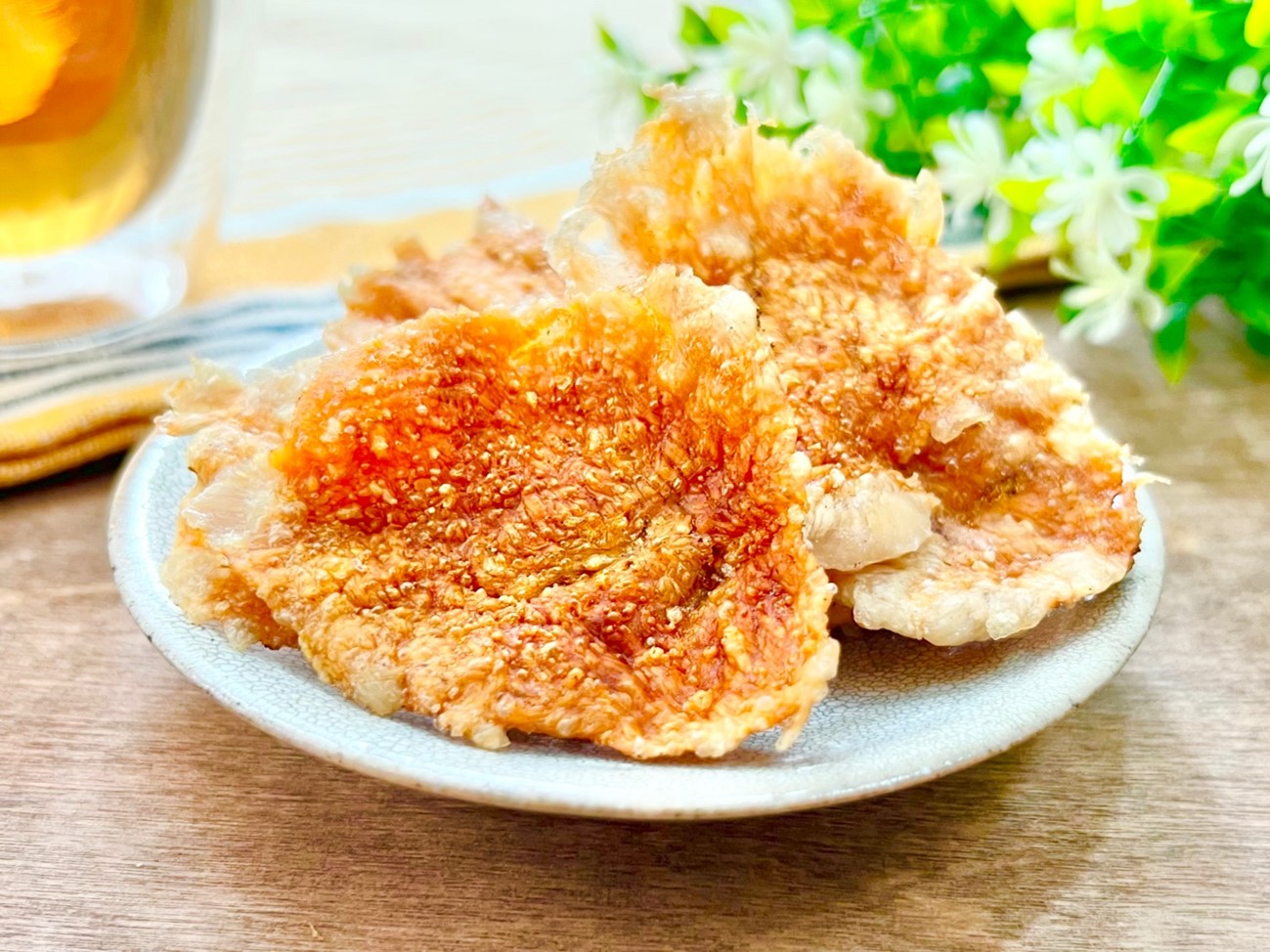 揚げ鶏とピーマンのマーマレードチャツネ添えe-gohan