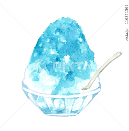 青いメレンゲとブルーベリーの手描きのカップケーキの水彩イラスト。カップにクリームを入れた焼きマフィン。カフェ、レストラン用の甘い食べ物のデザート。メニュー、広告用の分離型クリップアートの写真素材・画像素材Image 198844122