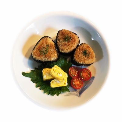 本格焼おにぎりの和風あんかけ