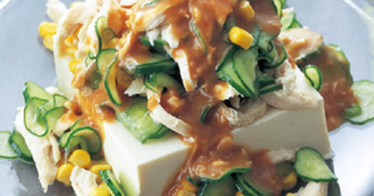 チキンささみときゅうりの和えサラダ