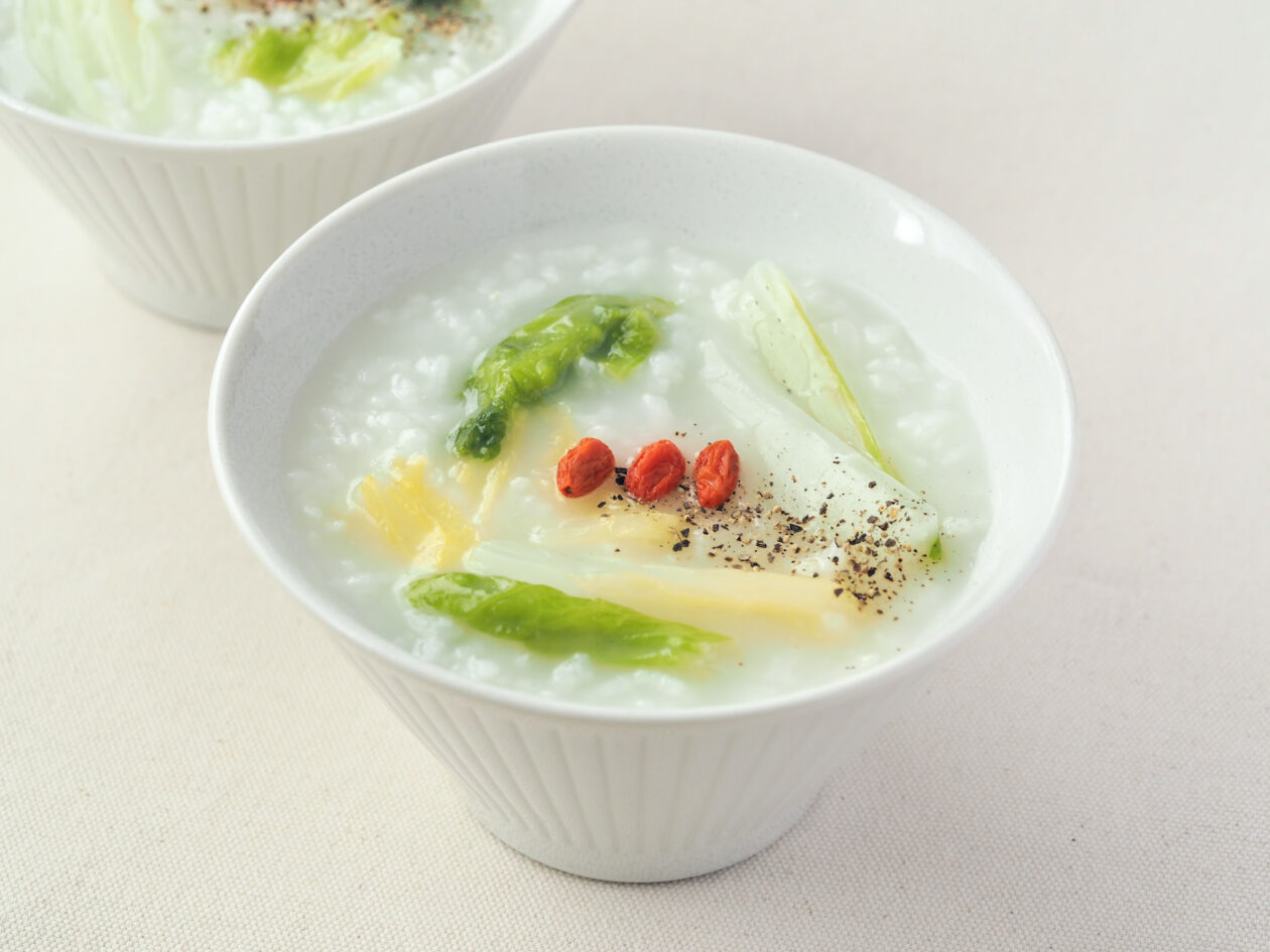 朝から元気☆ザーサイの中華風お粥