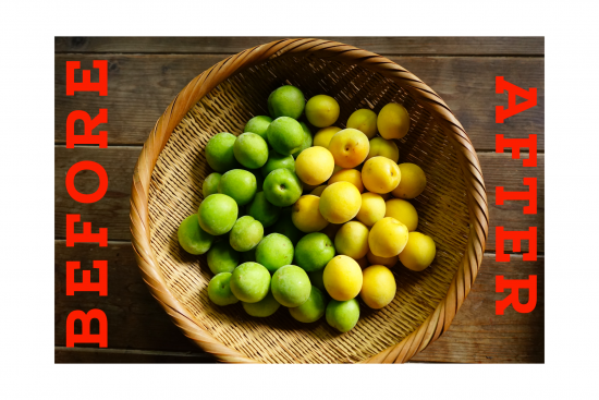 2013年 梅仕事その4梅干し ～追熟・塩漬け～ : 手作り弁当 野風