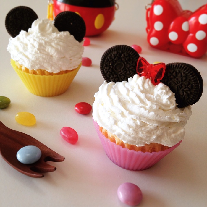 ミッキーの厚焼きホットケーキとキャラチョコの作り方♡百均型でだれでも簡単♪パッケージを使ってお手軽に☆ラッピングも♡characterchocolate recipe