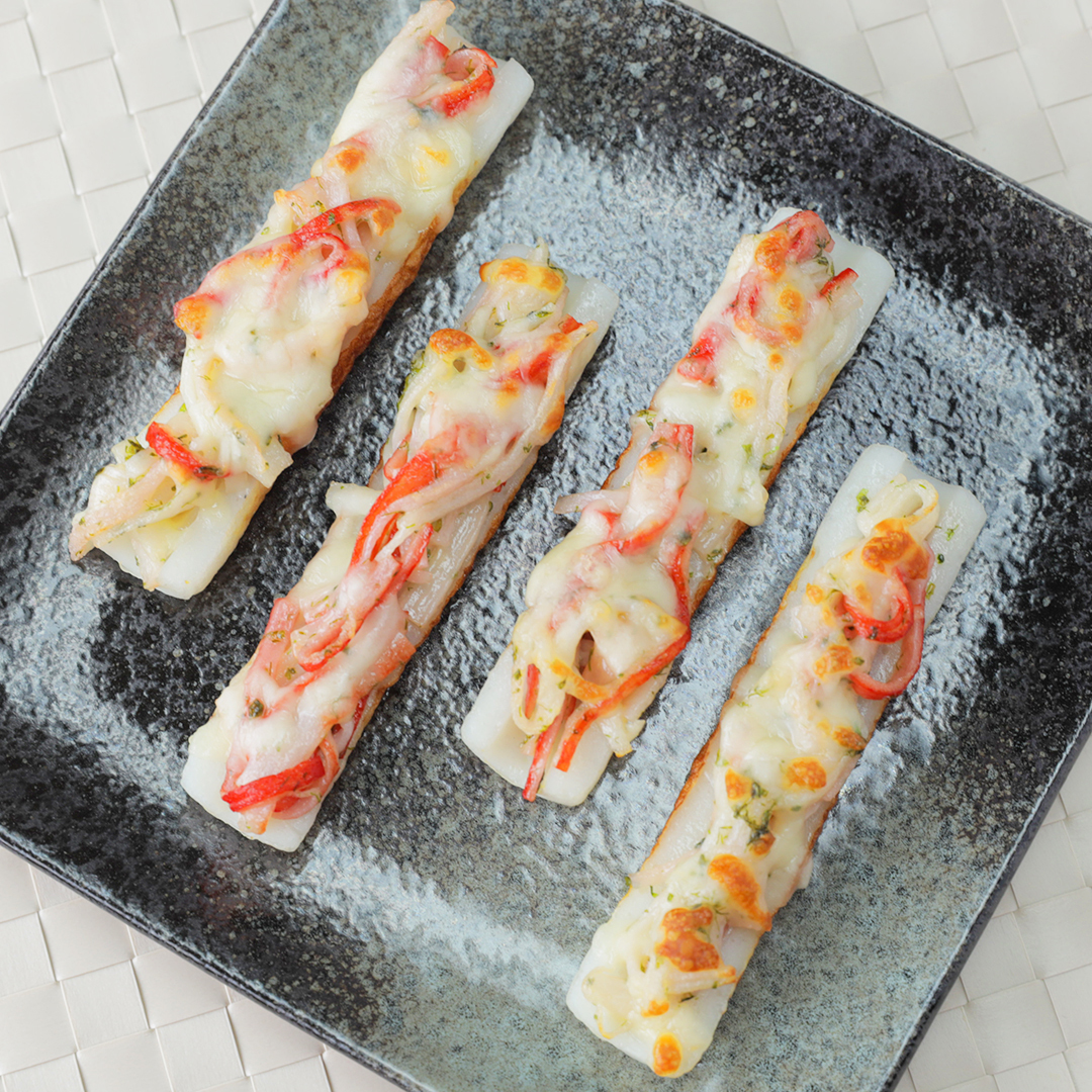 カニカマのチーズ磯辺焼きレシピ