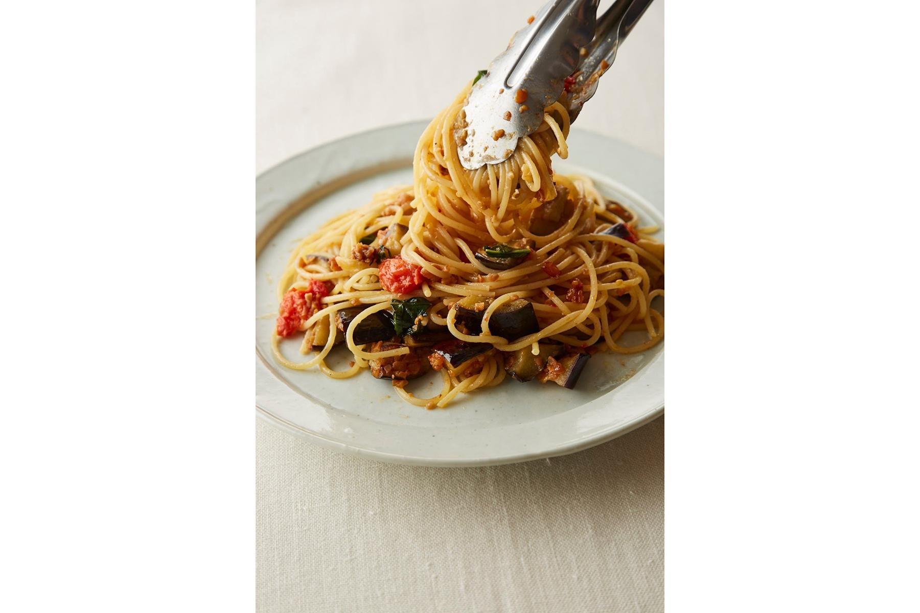 納豆とトマトの冷製パスタ - 株式会社ヤマダフーズおはよう納豆