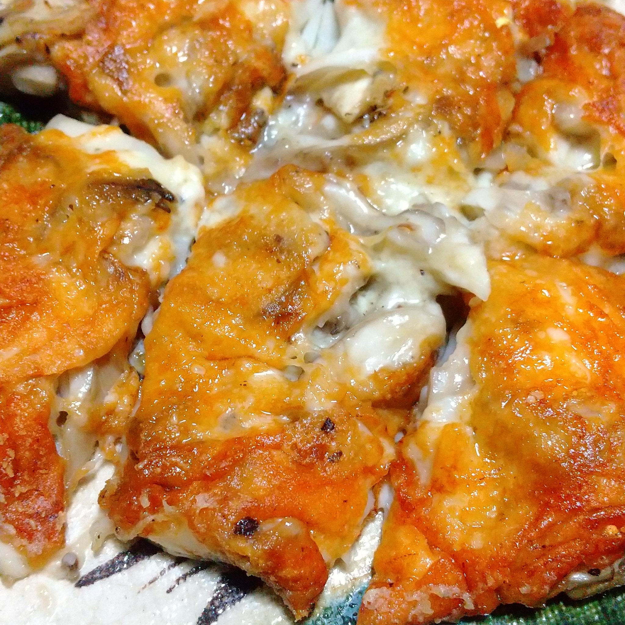 やみつき♡カリカリ舞茸ののり塩チーズ焼き