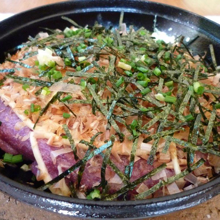 話題の「紫山芋」の食べ方・レシピお好み焼きやかるかん、天ぷらにも養生ふうど薬膳＆郷土料理