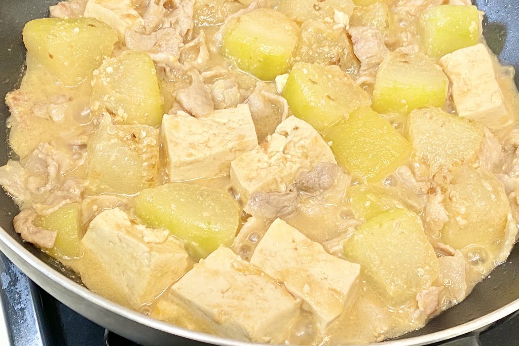 とろとろジューシー！ 豚バラと冬瓜のみそ煮