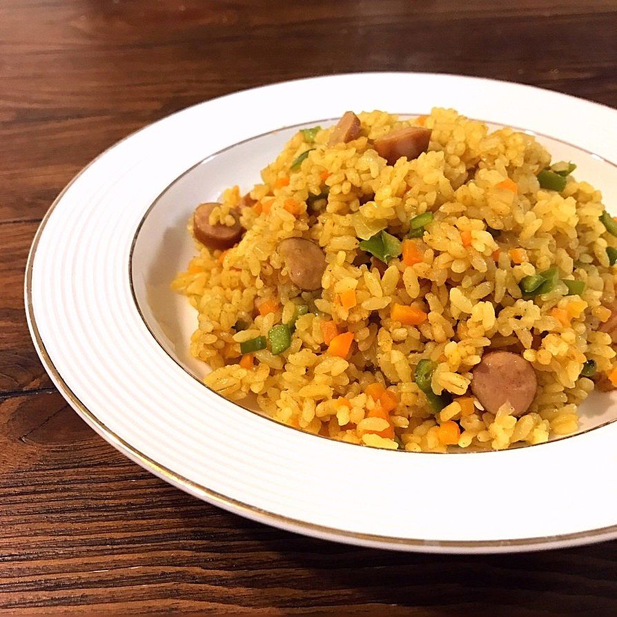 炊飯器で簡単カレーピラフ