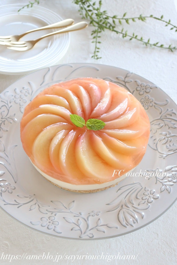 ピーチ レア チーズケーキ 産地直送 産直 食品 食べ物 お取り寄せ グルメ ご当地グルメ ケーキ レアチーズケーキ 桃 ピーチ 白桃黄桃 代引不可送料無料-リコメン堂 - プレゼント＆ギフトのギフトモール