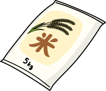 まとめ お米のフリーイラスト素材集イラストイメージ