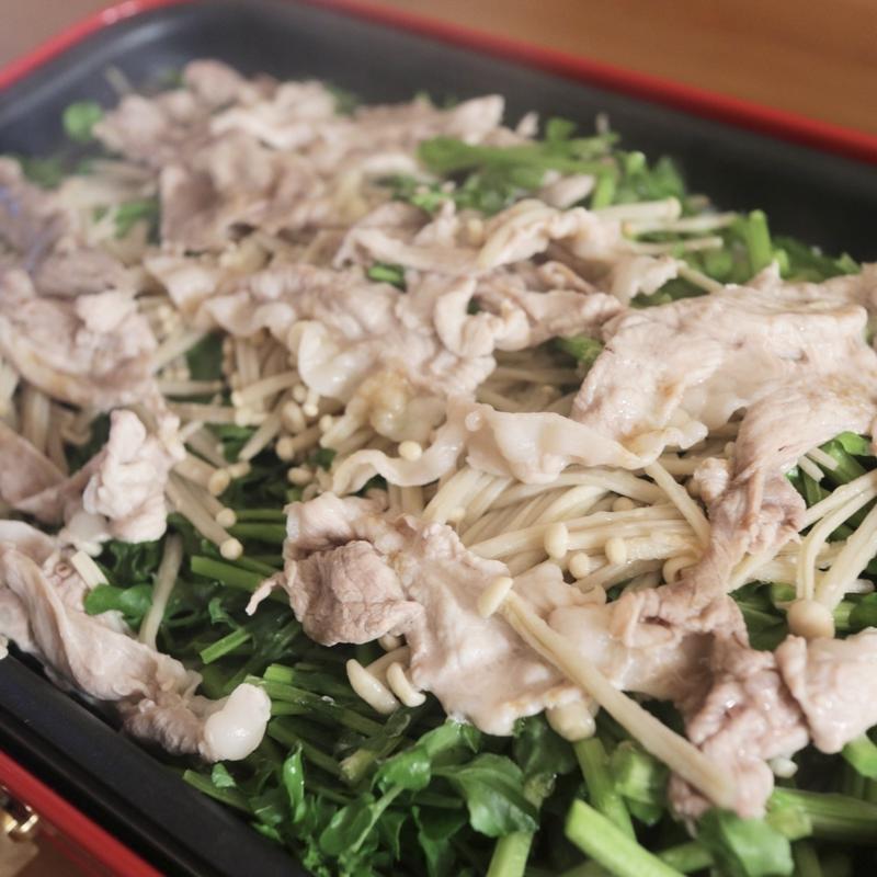 野菜手巻きの 焼きしゃぶ