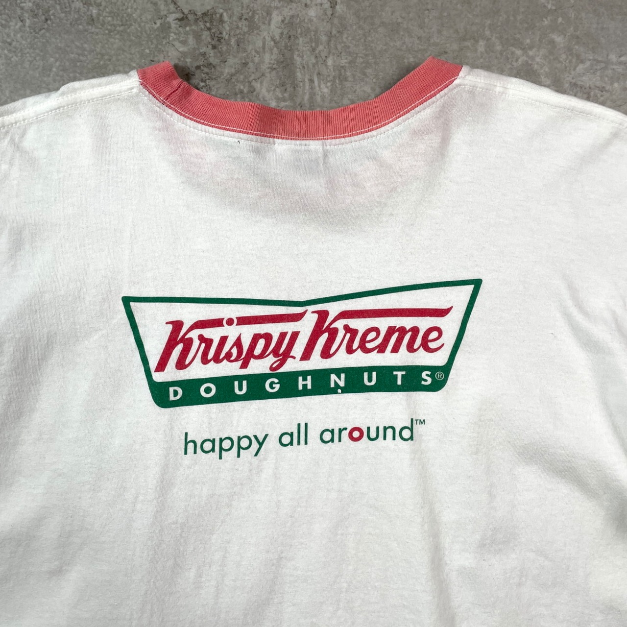 Krispy Kreme Doughnuts ドーナツショップ プリントTシャツ XL クリスピークリームドーナッツ 企業 お菓子古着