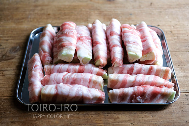 簡単で美味しいなすの豚バラ巻きレシピ