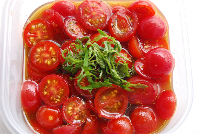 ミニトマトが大量に収穫できたときのオススメレシピほんものの食べもの日記