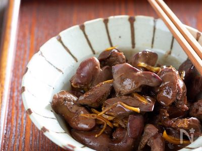 鶏レバーの甘辛煮 しぐれ煮 のレシピ 作り方：白ごはん.com