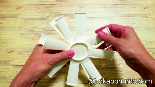 2017年3月前半の工作 『紙コップのＵＦＯ』 - 親子リトミック研究会 マザーズカンパニー 東京都小平市