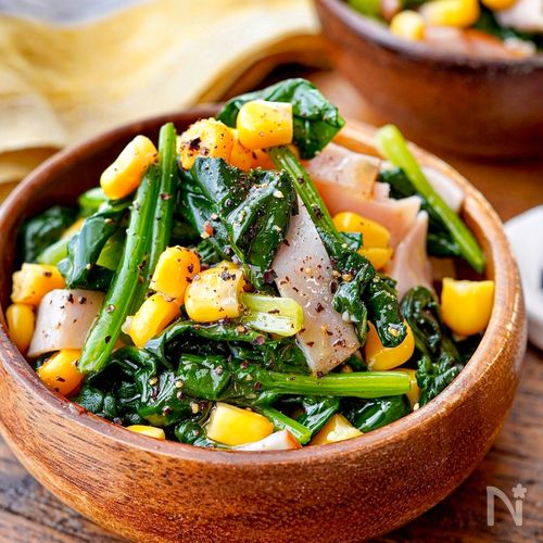 お弁当作り置き冷凍ほうれん草コーンTikTok