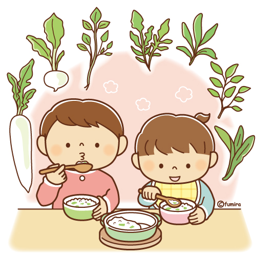 七草がゆ 食べ物・飲み物 その他一般・装飾 の無料イラスト介護アンテナ
