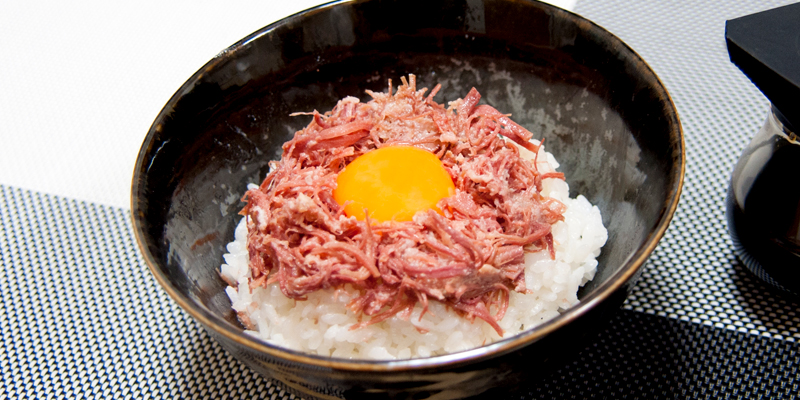 濃厚♡韓国海苔とコーンビーフ丼