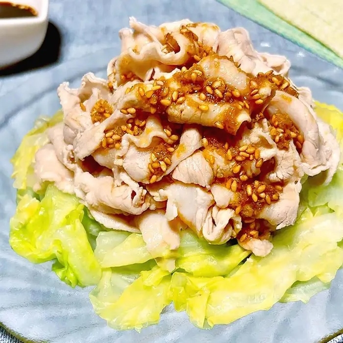 切って盛り付けるだけ簡単冷しゃぶ