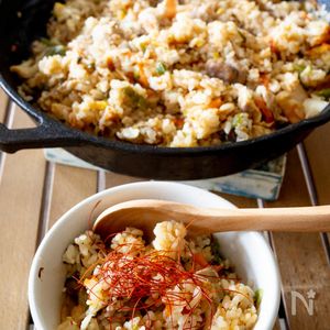 鉄板ビビンバのコチュジャンチキン