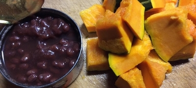 作り方はシンプル！作り置きにも便利 あずき缶で作るほくほくかぼちゃの簡単おかず！ かぼちゃの小豆煮 ＃かぼちゃの小豆煮＃かぼちゃレシピ＃かぼちゃの煮物＃かぼちゃ＃小豆煮