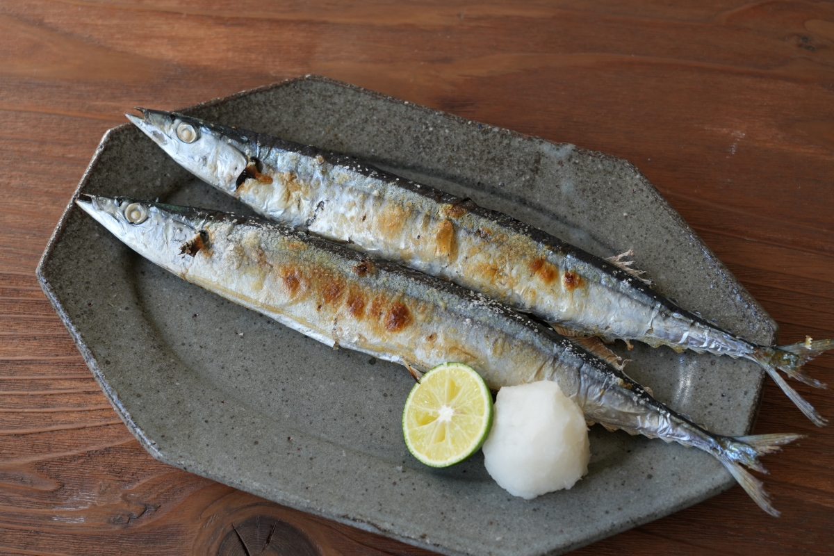 オーブンで★ふっくら秋刀魚の塩焼き